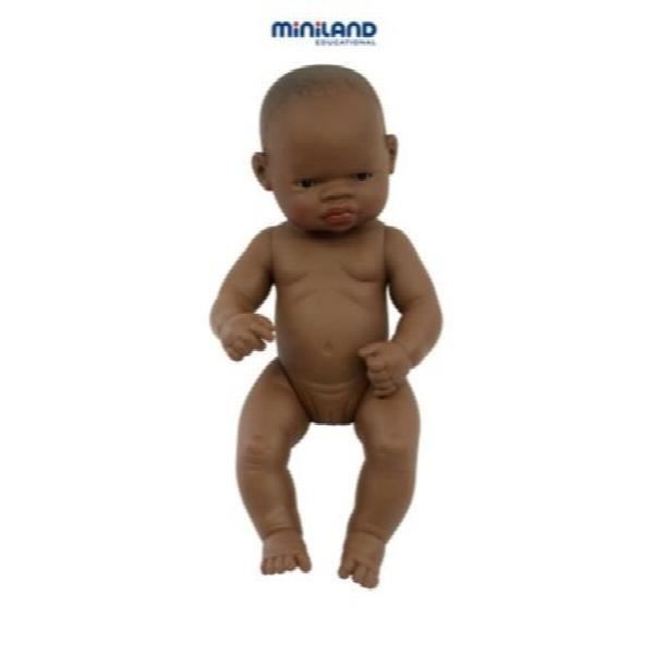 Miniland Miniland31034 32 cm Petite Fille Afrique sans sous-vêtements 
