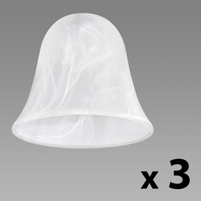 Abat-jour Sphérique Acrylique Blanc Laiteux 15 Cm - Pour Lampe Extérieure, Plafonnier, Applique Murale, Ventilateur