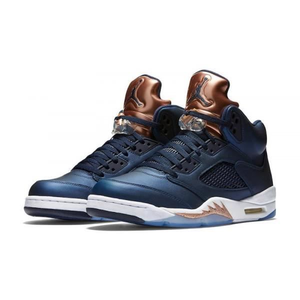 jordan retro 5 bleu