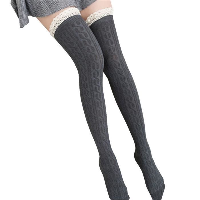 Lsjuee Scoo-by-Doo chaussettes hautes sur le genou collants longs bas genou jambi/ères hautes hommes et femmes chaussettes d/écontract/ées