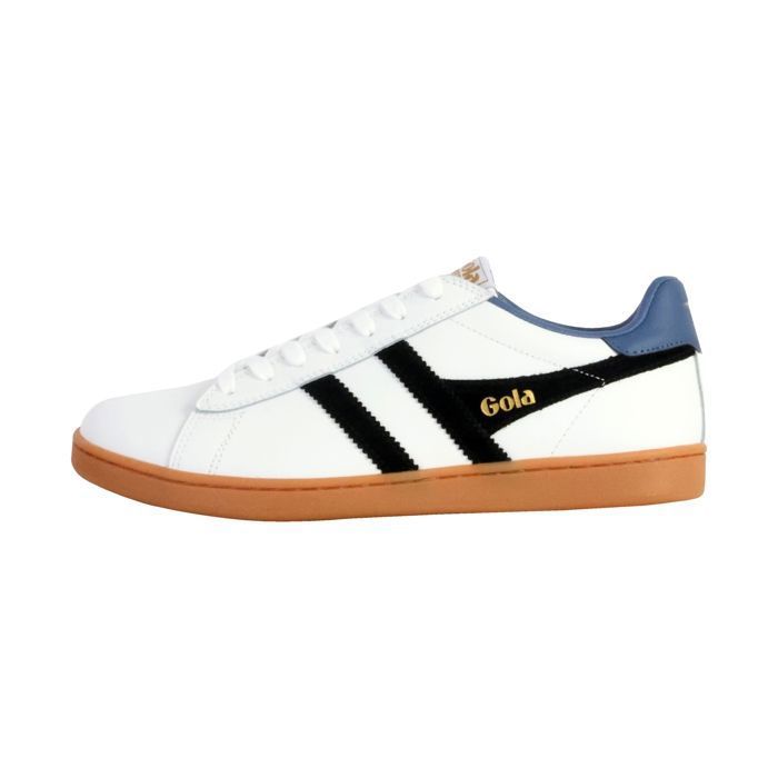 Gola Basket Basse Cuir Gola Equipe II Leather - Blanc Noir Claire de lune