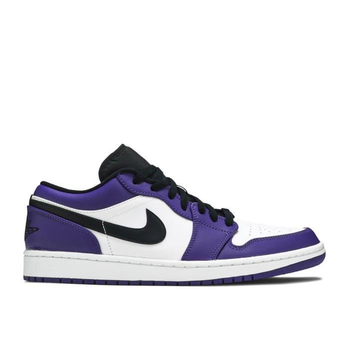 Baskets NIKE AIR JORDAN 1 LOW 'COURT PURPLE' Violet - Cdiscount Chaussures