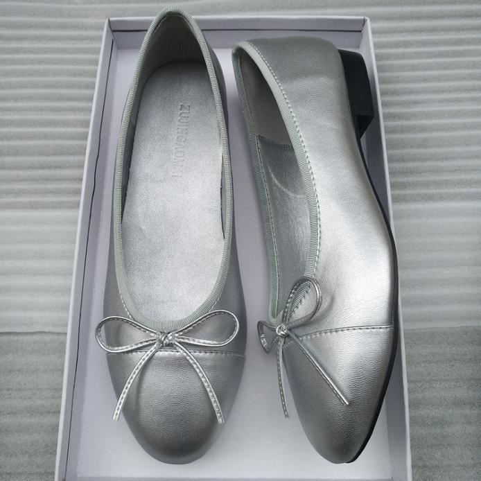 Rojeam Ballerines Plates Femmes Nœud Papillon – Chaussures Elégantes Confort Quotidien Bout Rond