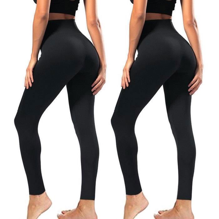 Legging Sport 3/4 Femme Taille Haute - Avec Poches, Ventre Plat | Yoga, Fitness, Casual