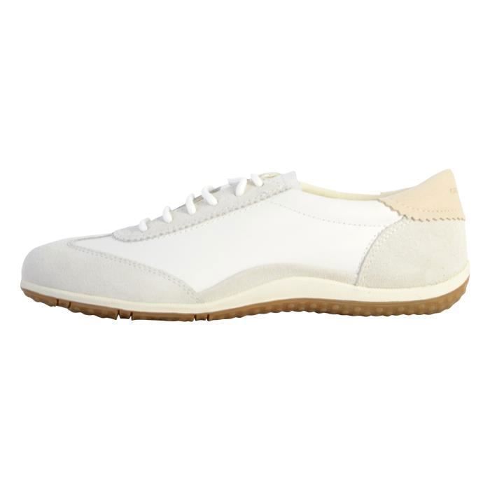 Geox Basket Cuir Geox Vega - Blanc/Ice