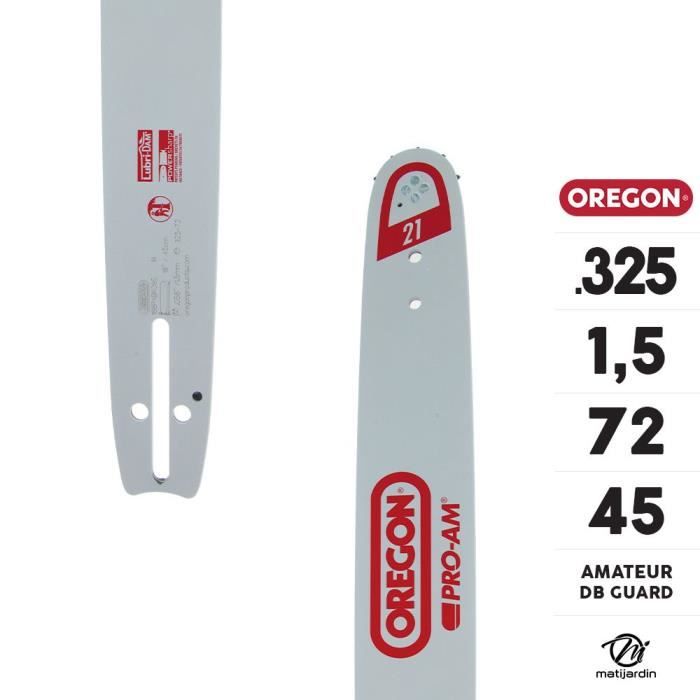 GUIDE CHAINE TRONCONNEUSE 45CM .325 1,60 MM 0.063 - 74 MAILLONS