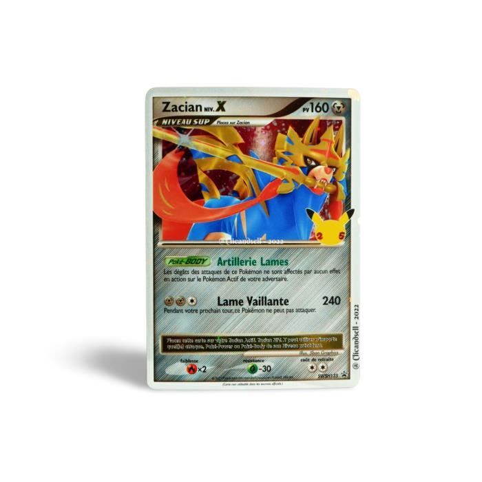 Carte Pokémon Zacian Niv.X Swsh135 Célébrations 25 Ans Neuve FR