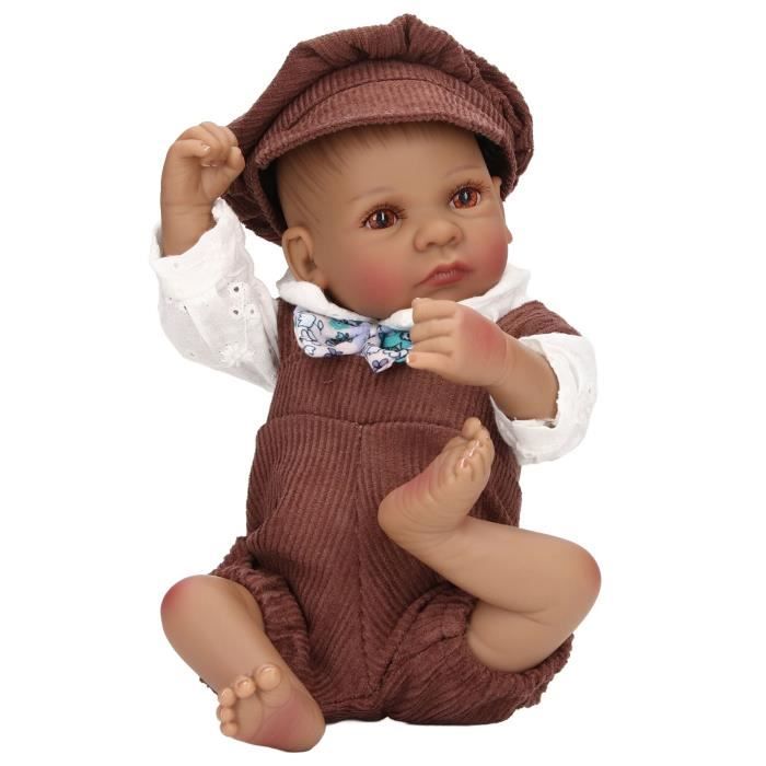 Poupon Poupee bebe 12 pouces interactive silicone Doll nouveau-ne enfant  Mignonne Jouet playmate Cadeau-a3