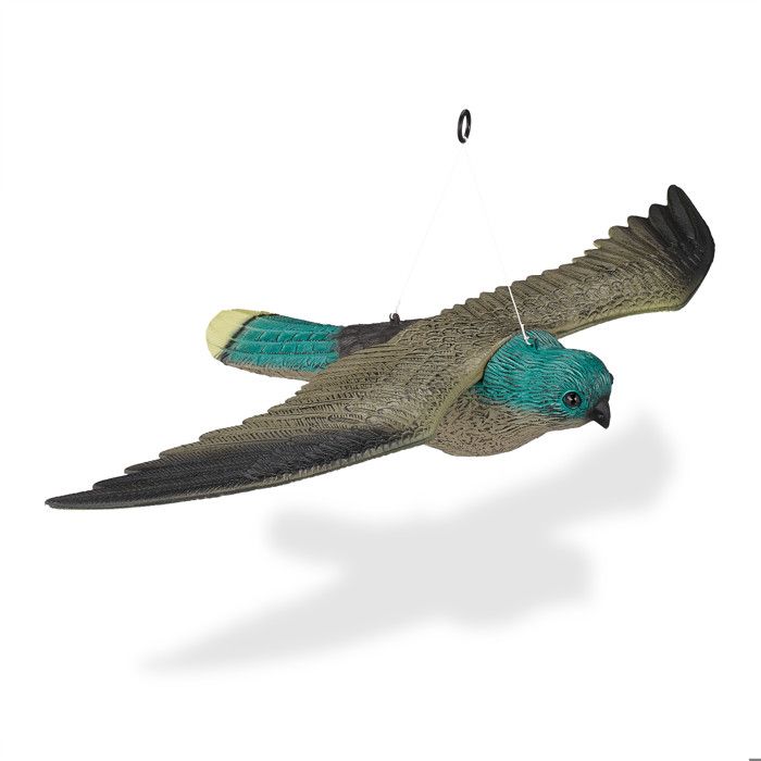 Relaxdays Répulsif à Oiseaux, Lot De 18, Spirales Réfléchissantes, 40