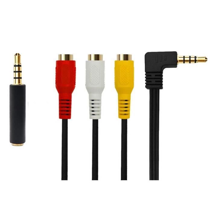 Adaptateur Jack mono mâle 6.35 vers Jack Stéréo femelle 3.5 pour casque