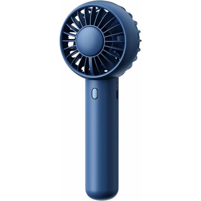 Morelax Ventilateur Portable, Turbo Haute Vitesse, 5 Vitesses Avec Affichage LED, Moteur Puissant, 4 000 MAh, Rechargeable Par USB, Pour Activités De Plein Air, Voyages, Travail, Blanc