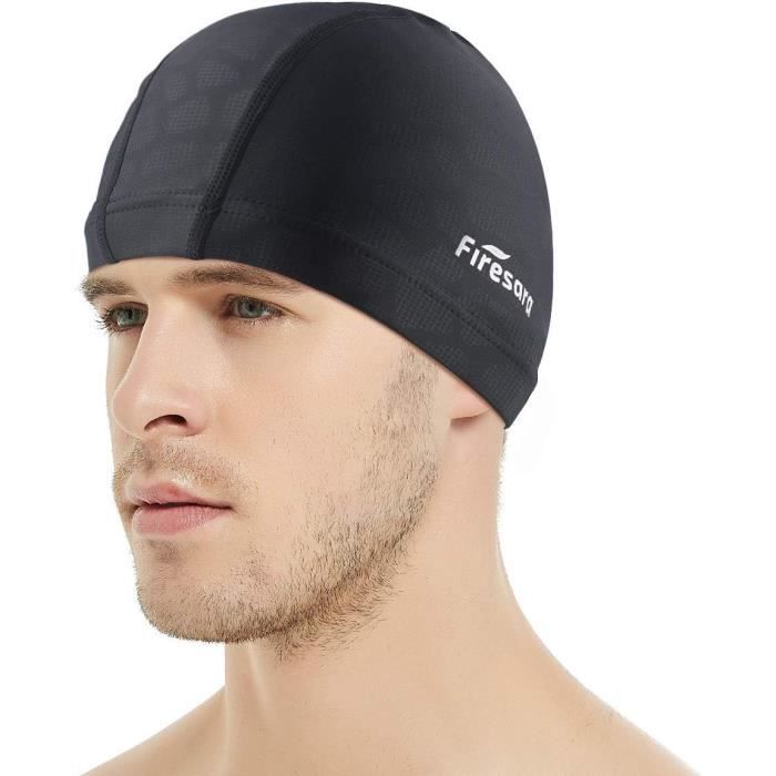 Lot De 2 Bonnets De Bain En Polyester - Élastiques, Légers Et Imperméables - Pour Piscine, Natation, SPA - Homme/Femme