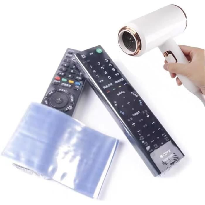 Lot De 20 Sacs Rétractables En Plastique Rétractables, Antipoussière Et Imperméables, Transparents Pour Télécommande LG Et Climatiseurs (8 X 25 Cm