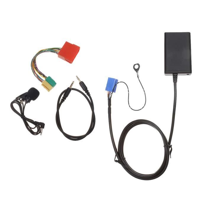 Adaptateur USB Mains Libres Bluetooth pour Voiture Câble Audio de