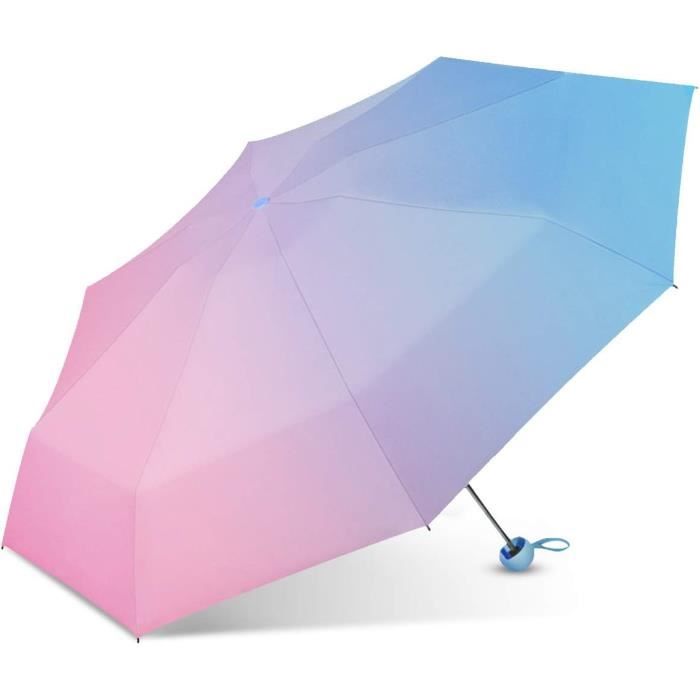 Parapluie Transparent Anti-Vent Avec Motif Chat Mignon - Compact Et Pliable - Pour Hommes, Femmes Et Enfants