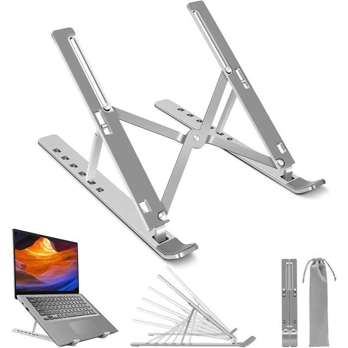 Stillcool® Support ordinateur portable pliable en alliage daluminium avec 6 angles réglables Tapis antidérapant