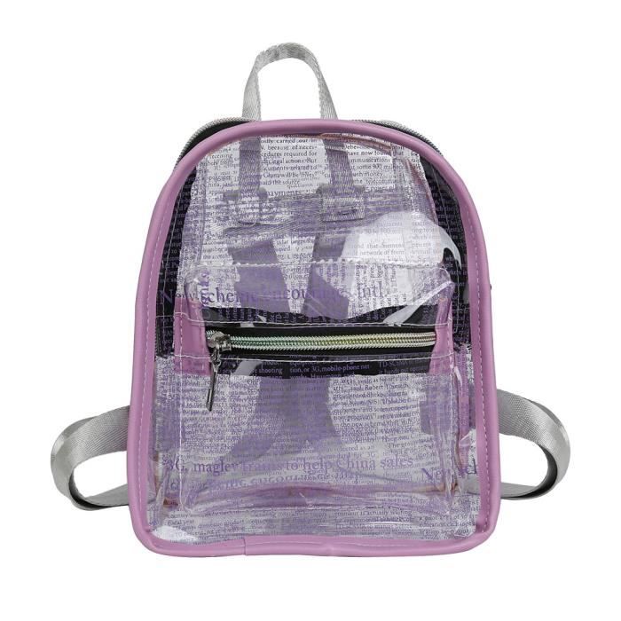 Sac à Dos Transparent Pour Fille – Maod, Idéal Pour L'école, Vintage