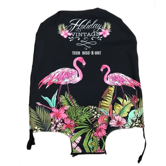 KLJnmbb Housse Protection Valise Élastique Paillettes Or Rose - Taille L Noire