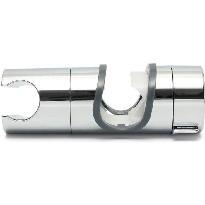 360/° Rotation R/églable 18 /à 25 mm Chrome Terminer Rail Coulissant Support de Douche Universel avec Une Forte Aspiration Montage Mural pour Accessoire Salle de Bains ADOV/® Support Douchette Ventouse