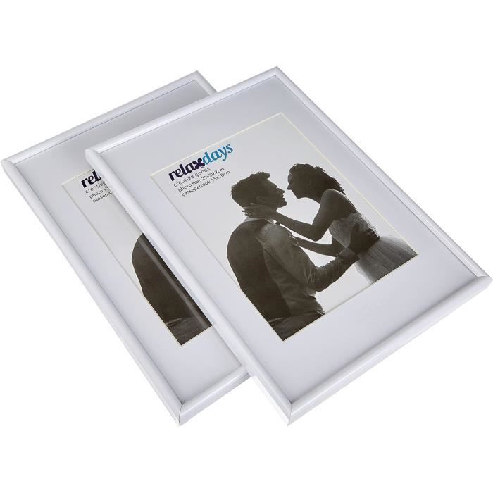 Lot De 2 Cadres Pliants Aluminium Format A3 (29,7x42 Cm) - Argent, Anti-Reflet, Fixation Murale Incluse - Pour Posters, Affiches - 11