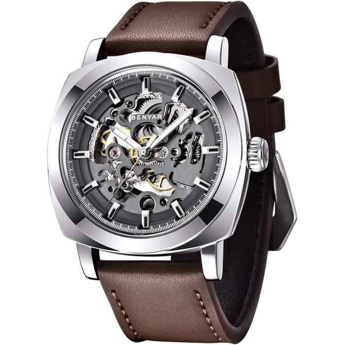 Montre De Poche Squelette SEWOR – Mouvement Mécanique Doré Lumineux, Remontage Manuel – Chaîne Métal 36.5cm