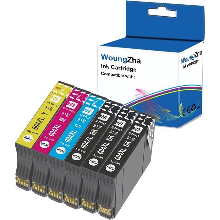 Woungzha Cartouches d'encre 604XL Compatible pour Epson 604 XL pour Epson XP-2205  XP-4200 XP-3200 XP-3205 XP-2200 WF-2950DWF - Cdiscount Informatique