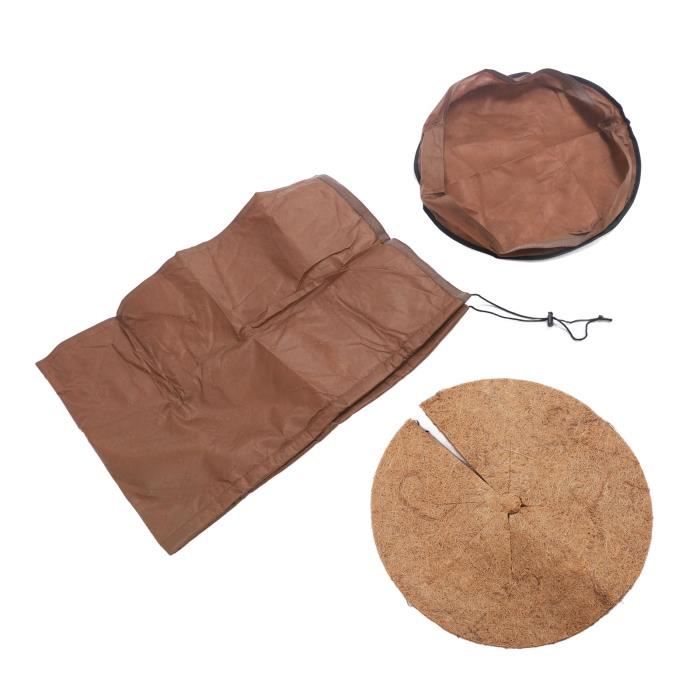 Housse De Protection Hiver Pour Pots De Fleurs - Tissu Oxford Avec Fermeture Éclair - 45x50 Cm - Anti-Gel Et Vent
