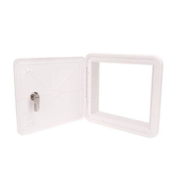 Trappe électrique Pour Camping-car - Porte D'accès Jaune/blanc Pour Câble D'alimentation - En ABS Avec Vis - Protection Contre Les Intempéries