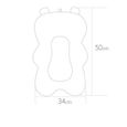 Coussin de bain pour bébé - Lapin rose - Antidérapant - Confortable - Taille 50x34x9cm-1