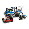 LEGO® City 60276 Le transport des prisonniers, Jeu d'action avec dépanneuse, moto et figurines, kit d'extension du poste de police-1