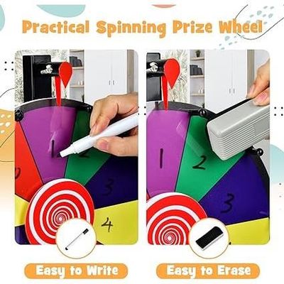 VEVOR PRIZE WHEEL Roue de Fortune Support Trépied Réglable 14 Fentes Effaçable EUR 61,68 VEVOR PRIZE WHEEL Roue de Fortune Support Trépied Réglable 14 Fentes Effaçable EUR 61,68