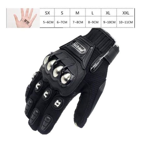 Gants Moto Homologués Écran Tactile - Protection Articulations - Taille L - Homme/Femme - Pour Scooter/Vélo/Trotinette