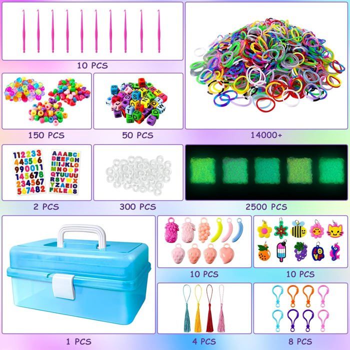 EuTengHao Lot De 10 Cordons élastiques En Cristal 0,8 Mm Pour Bracelets