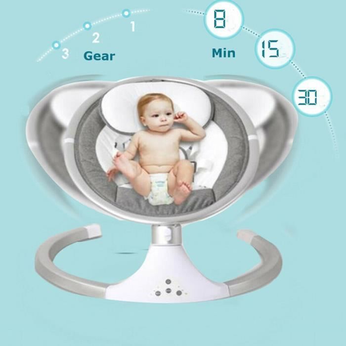 Hlieeosfcn Transat Bébé Électrique, Balancelle bebe electrique de