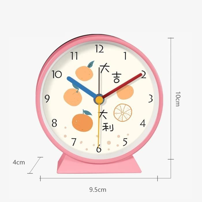 Horloge murale ronde de 30,5 cm sans tic-tac - Cadran numérique à quartz - Mouve