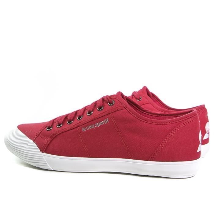 Basket Le Coq Sportif DEAUVILLE SPORT Rouge Cdiscount Chaussures
