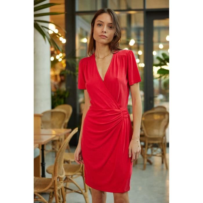 Robe femme La Petite Etoile Kasandra rouge 38 Rouge Cdiscount Pret a Porter
