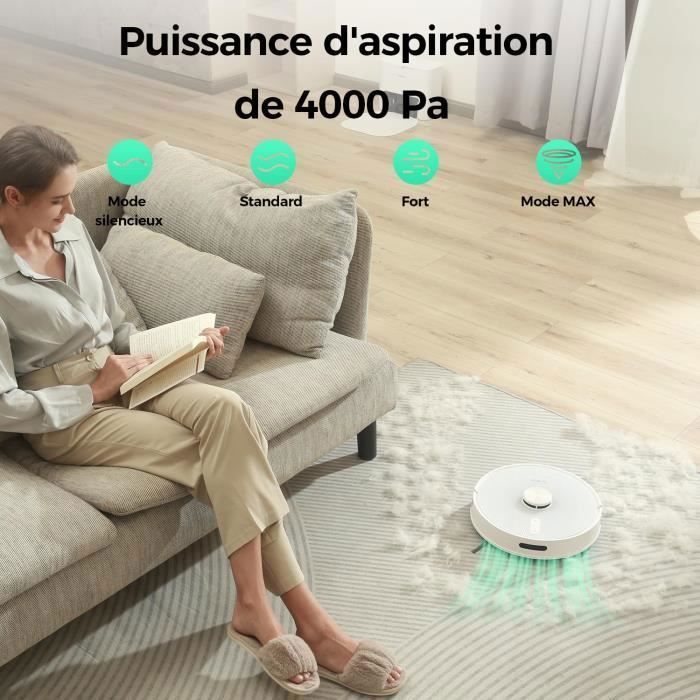 Lot De 2 Serpillères De Rechange Pour Aspirateur Robot Redkey R10 - Microfibre, Environ 275 X 115 Mm