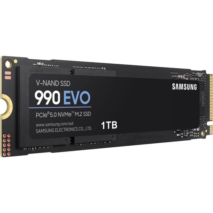SAMSUNG SSD Interne 990 EVO 1 To NVMe M.2 PCIe 4.0 x 4 5000 Mo s MZ V9E1T0BW