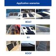 panneau solaire kit complet 100w 200w 300w 400w Flexible solar cell haute efficacité 23 PWM contrôleur pour [6AF3148]-2