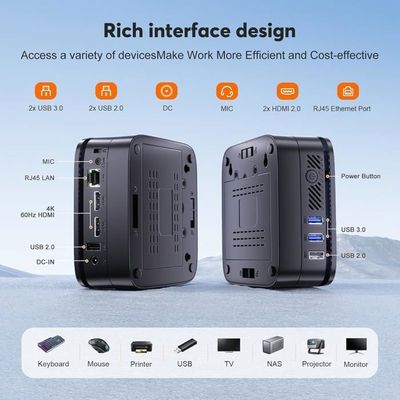 NiPoGi Mini PC Intel Alder Lake-N97 , Windows 11 Pro, 16Go RAM