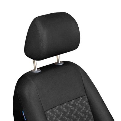 Housse De Siège Pour Renault Kangoo - Premium Triangles Noirs - Protection Siège Conducteur