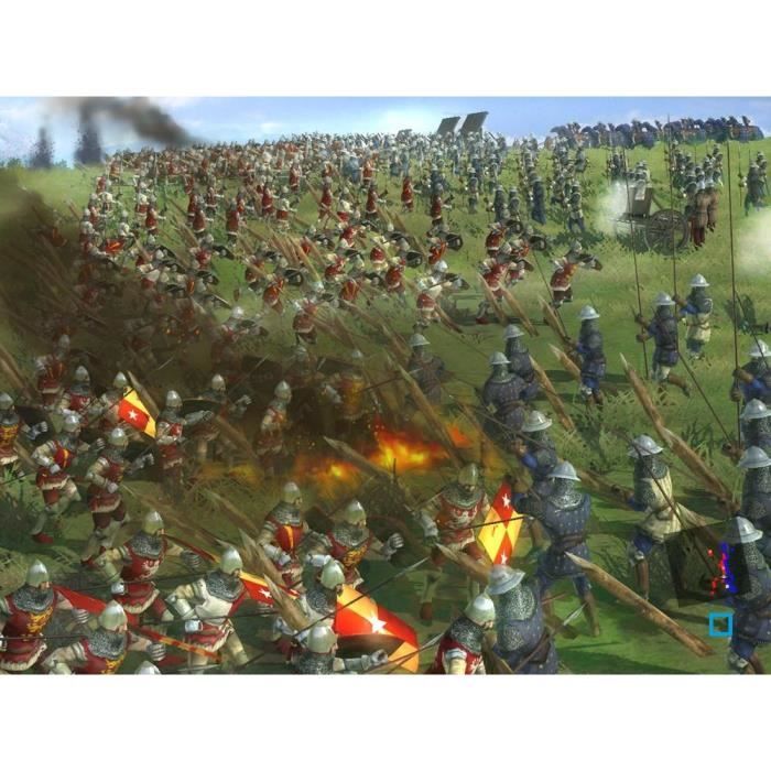 Illustration de la scène de dessin animé de guerre médiévale Image