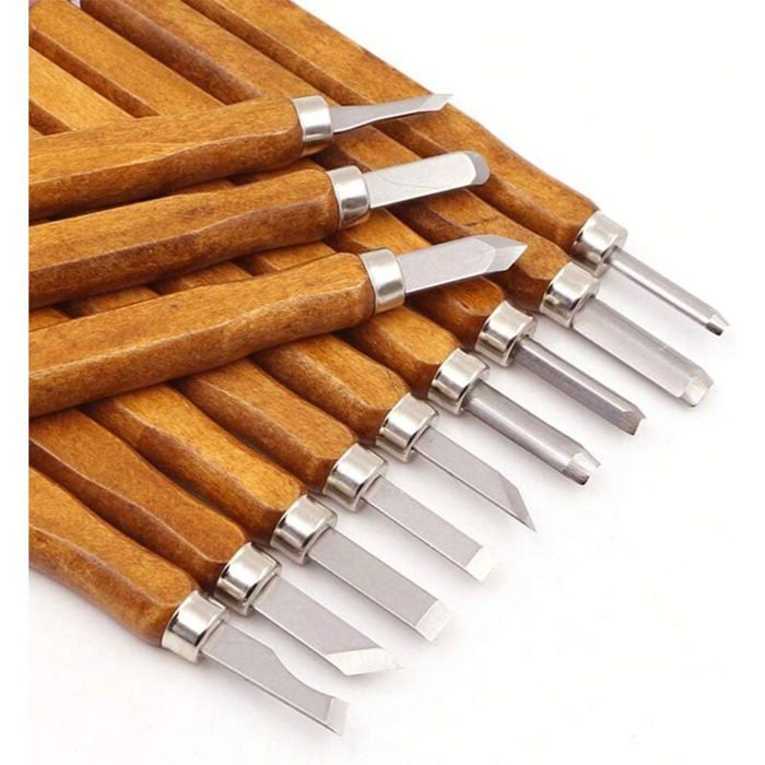 Set De 14 Outils Pour Poterie Et Argile - Bois Et Acier, Double Face (28 Fonctions) - Idéal Modelage, Sculpture, Céramique - Avec Trousse De Transport - 5