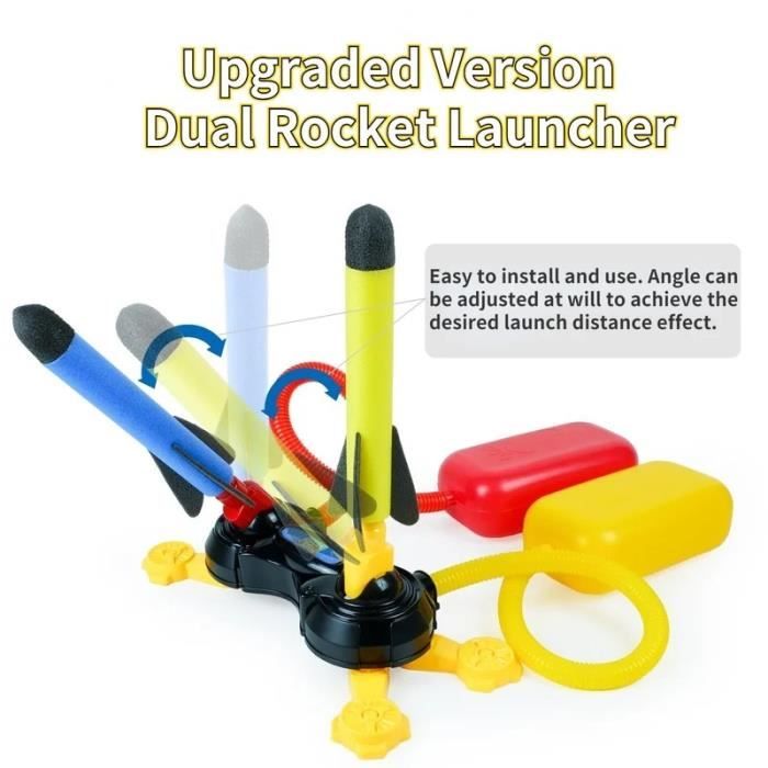 Set De 8 Fusées En Mousse De Rechange Pour Lanceur à Pied – Autocollants Espace, Compatibles Anginne/HappyGoLucky/DejaNard, Pour Enfants De 3 à 12 Ans