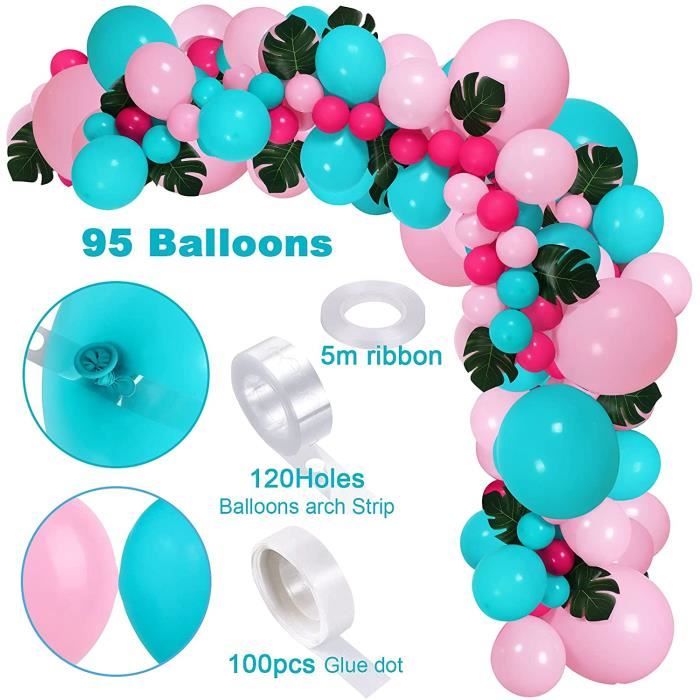 Arche Ballon Rouges et Or, Arche Ballon Anniversaire,Kit de Guirlande de Ballon  Rouge Rubis avec Feuilles De Palmier Ballons D - Cdiscount Maison