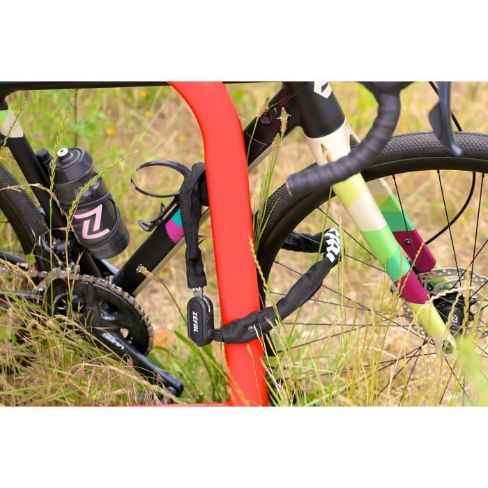 Antivol Sangle Vélo ZEFAL K-Traz Zip3 XL - Code 3 Chiffres, Câble Acier 700mm, 100g, Pour Selle, Casque, Accessoires