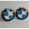 4x68mm BMW Hubcaps logo Centre de la roue de Logo Bleu et drapeau blanc Series 1 3 5 7 M Z X Stud Jantes Alliage-3