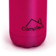 CampTeck 500ml Rose Bouteille D’eau Acier Inoxydable Gourde Sports Isolée Camping Thermos-3