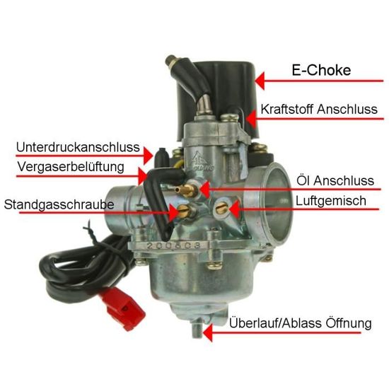 Roc 50 Candy 50 Remplacement Carburateur 17,5 mm Generic Race GT 50 Epico 50 2 temps